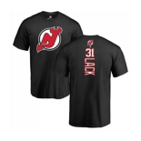 Hockey New Jersey Devils #31 Eddie Lack Black Backer T-Shirt