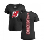 Hockey Women New Jersey Devils #15 Jamie Langenbrunner Black Backer T-Shirt