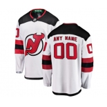 New Jersey Devils Customized Fanatics Branded White Away Breakaway Hockey Jersey