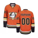 Anaheim Ducks Customized Authentic Black Teal Alternate Hockey Jersey