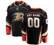 Anaheim Ducks Customized Fanatics Branded Black Home Breakaway Hockey Jersey