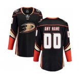 Women Anaheim Ducks Customized Fanatics Branded Black Home Breakaway Hockey Jersey