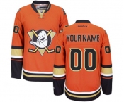 Youth Anaheim Ducks Customized Premier Black Teal Alternate Hockey Jersey