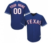 Men's Texas Rangers Customized Replica Royal Blue Alternate 2 Cool Base Baseball Jersey