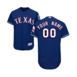 Men's Texas Rangers Customized Royal Blue Alternate Flex Base Authentic Collection Baseball Jersey