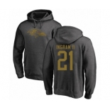 Football Baltimore Ravens #21 Mark Ingram II Ash One Color Pullover Hoodie