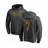 Football Baltimore Ravens #7 Trace McSorley Ash One Color Pullover Hoodie