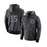 Football Men's Baltimore Ravens #15 Marquise Brown Stitched Black Anthracite Salute to Service Player Performance Hoodie