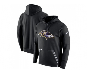 Men Baltimore Ravens Nike Black Champ Drive Vapor Speed Pullover Hoodie