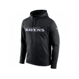 Men Baltimore Ravens Nike Black Circuit Wordmark Essential Performance Pullover Hoodie