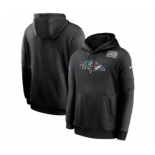 Men's Baltimore Ravens Black Crucial Catch Sideline Performance Pullover Hoodie