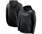 Men's Baltimore Ravens Black Crucial Catch Sideline Performance Pullover Hoodie