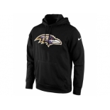 Men's Baltimore Ravens Nike Black KO Logo Essential Hoodie