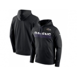 Men's Baltimore Ravens Nike Black Sideline Circuit Pullover Performance Hoodie