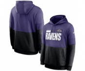 Men's Baltimore Ravens Sideline Impact Lockup Performance Pullover Hoodie