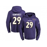 Nike Baltimore Ravens #29 Marlon Humphrey Purple Name & Number Pullover NFL Hoodi