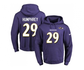 Nike Baltimore Ravens #29 Marlon Humphrey Purple Name & Number Pullover NFL Hoodi