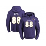 Nike Baltimore Ravens #88 Dennis Pitta Purple Name & Number Pullover NFL Hoodie