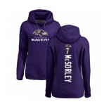 Football Women's Baltimore Ravens #7 Trace McSorley Purple Backer Pullover Hoodie