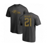 Football Baltimore Ravens #21 Mark Ingram II Ash One Color T-Shirt