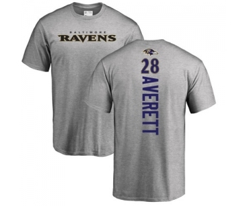 NFL Nike Baltimore Ravens #28 Anthony Averett Ash Backer T-Shirt