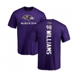 NFL Nike Baltimore Ravens #98 Brandon Williams Purple Backer T-Shirt