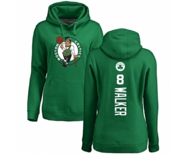 Basketball Women's Boston Celtics #8 Kemba Walker Kelly Green Backer Pullover Hoodie