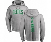 Basketball Boston Celtics #8 Kemba Walker Ash Backer Pullover Hoodie