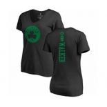 Basketball Women's Boston Celtics #8 Kemba Walker Black One Color Backer Slim-Fit V-Neck T-Shirt