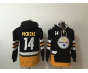 Men's Pittsburgh Steelers #14 George Pickens Black Ageless Must-Have Lace-Up Pullover Hoodie