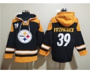 Men's Pittsburgh Steelers #39 Minkah Fitzpatrick Black Ageless Must-Have Lace-Up Pullover Hoodie