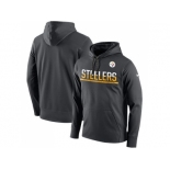 Men's Pittsburgh Steelers Nike Anthracite Sideline Circuit Pullover Performance Hoodie