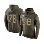 NFL Nike Pittsburgh Steelers #78 Alejandro Villanueva Green Salute To Service Pullover Hoodie