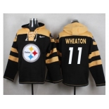 Nike Pittsburgh Steelers #11 Markus Wheaton Black Player Pullover NFL Hoodie