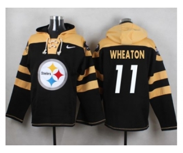 Nike Pittsburgh Steelers #11 Markus Wheaton Black Player Pullover NFL Hoodie