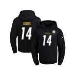 Nike Pittsburgh Steelers #14 Sammie Coates Black Name & Number Pullover NFL Hoodie