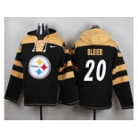 Nike Pittsburgh Steelers #20 Rocky Bleier Black Player Pullover NFL Hoodie