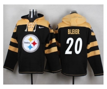 Nike Pittsburgh Steelers #20 Rocky Bleier Black Player Pullover NFL Hoodie