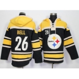 Nike Pittsburgh Steelers #26 Le'Veon Bell Black Player Pullover Hoodie