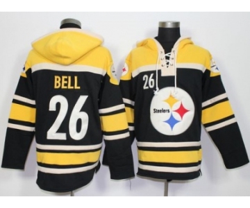 Nike Pittsburgh Steelers #26 Le'Veon Bell Black Player Pullover Hoodie