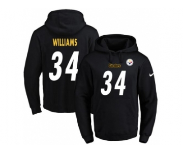 Nike Pittsburgh Steelers #34 DeAngelo Williams Black Name & Number Pullover NFL Hoodie