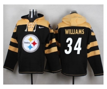 Nike Pittsburgh Steelers #34 DeAngelo Williams Black Player Pullover NFL Hoodie