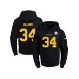 Nike Pittsburgh Steelers #34 DeAngelo Williams Black(Gold No.) Name & Number Pullover NFL Hoodie