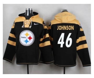 Nike Pittsburgh Steelers #46 Will Johnson Black Player Pullover NFL Hoodie