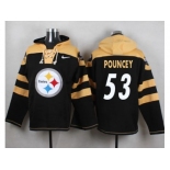 Nike Pittsburgh Steelers #53 Maurkice Pouncey Black Player Pullover NFL Hoodie