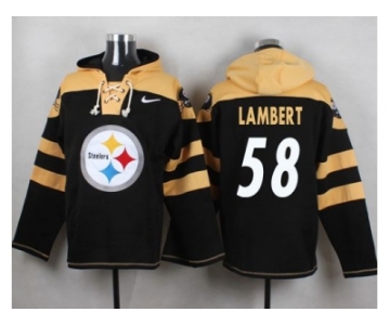 Nike Pittsburgh Steelers #58 Jack Lambert Black Player Pullover NFL Hoodie