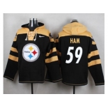 Nike Pittsburgh Steelers #59 Jack Ham Black Player Pullover NFL Hoodie