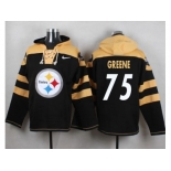 Nike Pittsburgh Steelers #75 Joe Greene Black Player Pullover NFL Hoodie