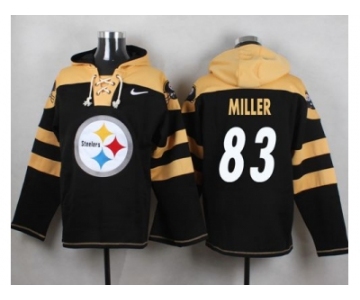 Nike Pittsburgh Steelers #83 Heath Miller Black Player Pullover NFL Hoodie