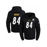 Nike Pittsburgh Steelers #84 Antonio Brown Black Name & Number Pullover NFL Hoodie